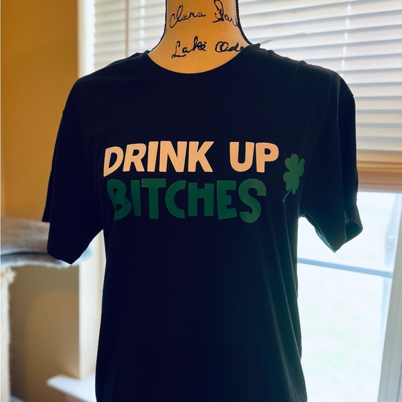 DolledUp- Funny St Patrick’s Day Drink Up Party Top - Picture 2 of 2